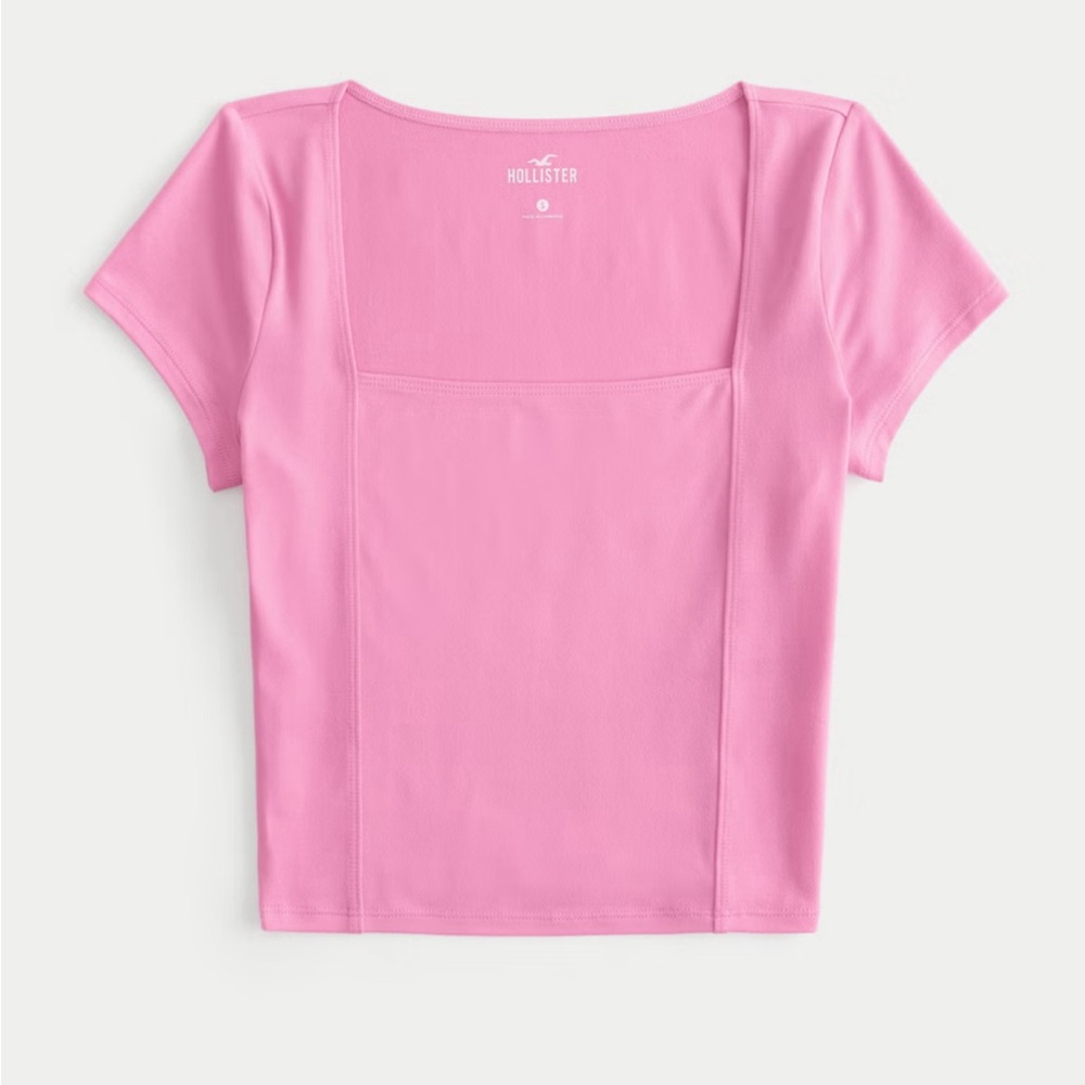 NWT Hollister Soft Stretch Seamless Fabric Square Neck Top